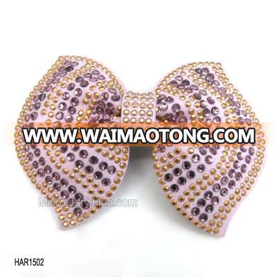 French Fashionable Rhinestone Butterfly Barrette Hair Clip